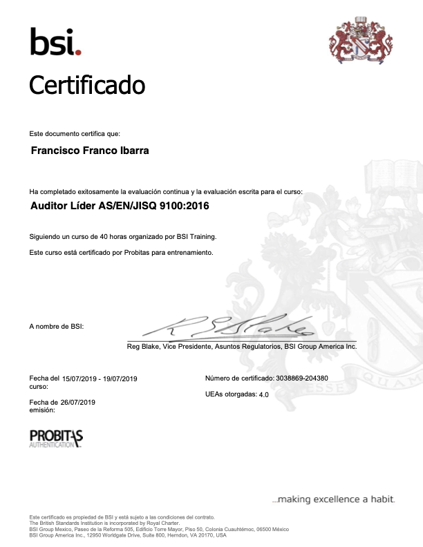 CERTIFICADO AS 9100 FCO FCO